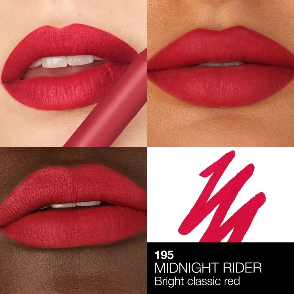 NARS Powermatte High-Intensity Lip Pencil Midnight Rider Bright Classic Red NWT